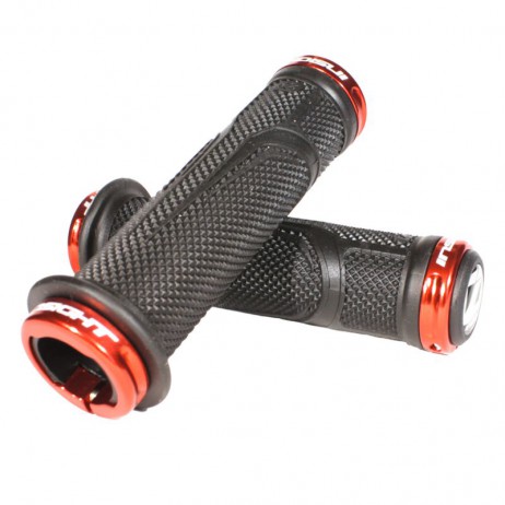BMX GRIPS INSIGHT COGS LOCK 145MM BLACK/RED