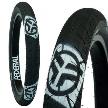 PNEU BMX FEDERAL COMMAND LP BLACK WITH LOGOS