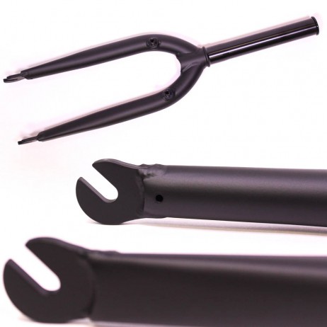 BMX FORK AUTUM FLAT ZERO AVEC TASSEAUX  DEMONTABLES MATTE BLACK  0MM