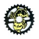 COURONNE BMX TOTAL BMX KILLABEE BLACK YELLOW