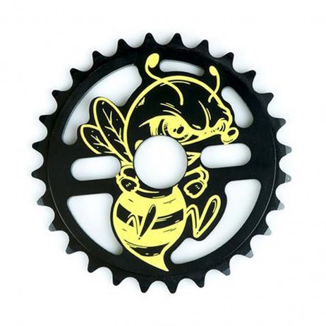 COURONNE BMX TOTAL BMX KILLABEE BLACK YELLOW ( 25 ou 28 )