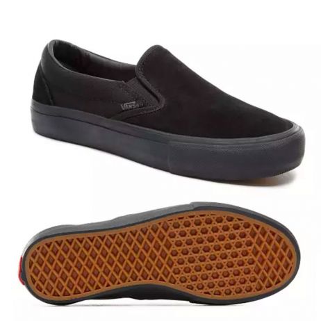 vans slip on black pro