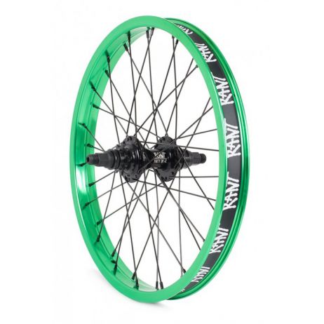 REAR BMX WHEEL 18" RANT PARTY ON V2 CASSETTE BLUE