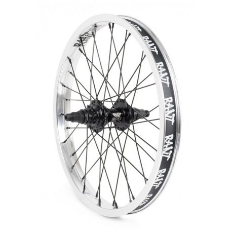 REAR BMX WHEEL 18" RANT PARTY ON V2 CASSETTE SILVER