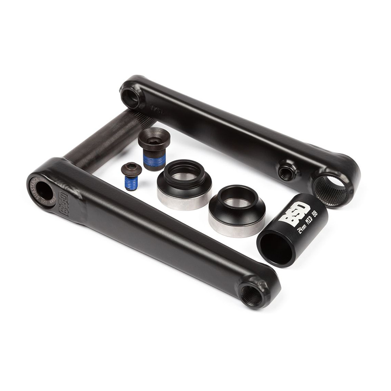 black bmx cranks