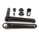 BMX CRANKS BSD SUBSTANCE XL V2 FLAT BLACK 24 MM (W/ BB)