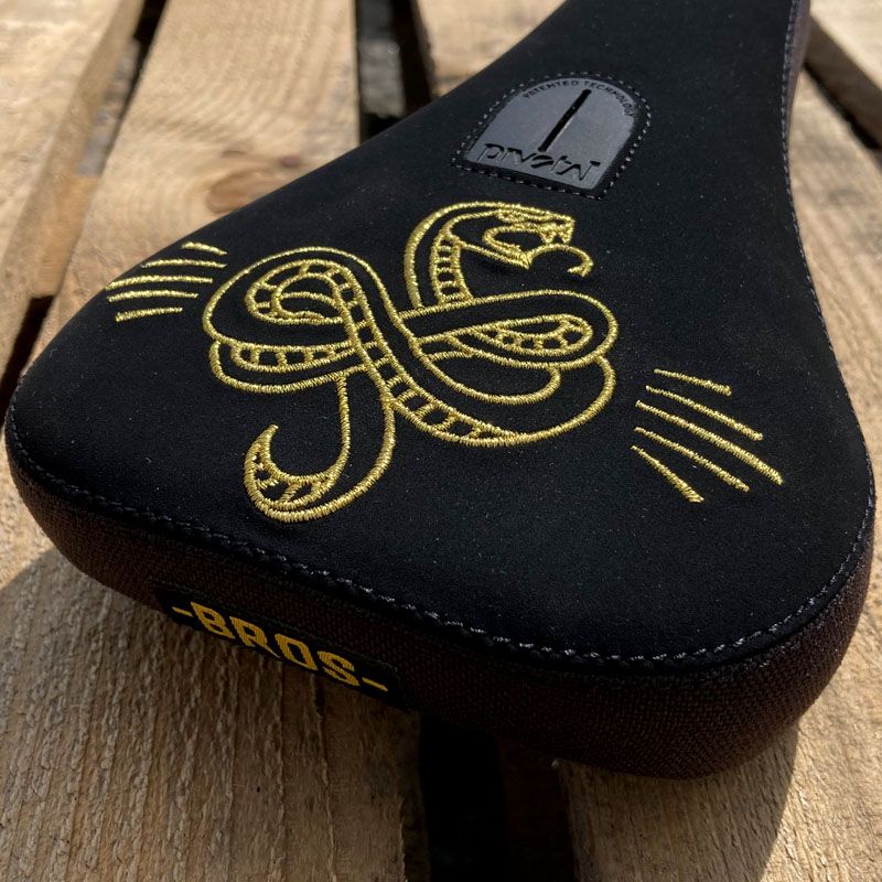 SELLE BMX BROS MID PIVOTAL V2 SNAKE GOLD BROS BIKE STORE