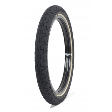 BMX TIRE RANT SQUAD BLACK TAN LINE