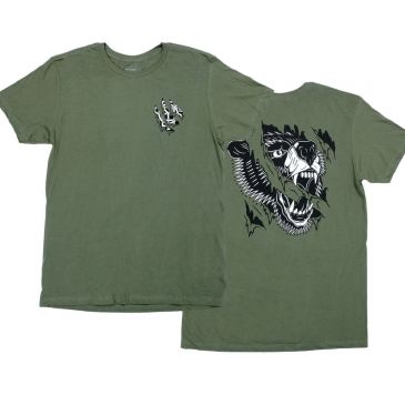 TEESHIRT ODYSSEY BMX RIPPED MONOGRAM OLIVE 