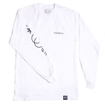 TEE SHIRT L/S FEDERAL PERRIN WHITE