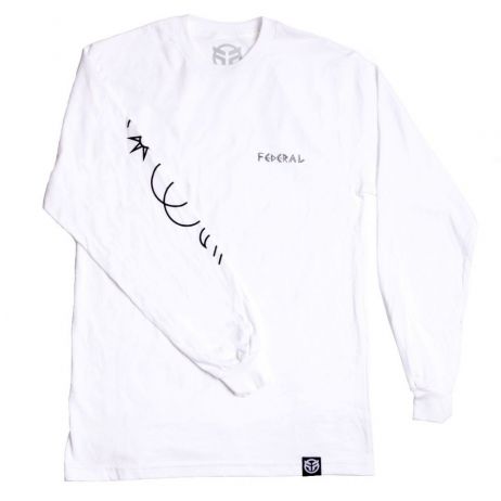 TEE SHIRT L/S FEDERAL PERRIN WHITE