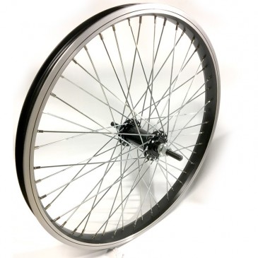 ROUE AVANT BMX GENERIQUE 20x1,75 AXE 10MM BLACK