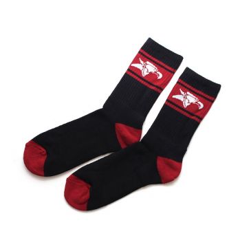 ANIMAL CREW SOCKS BLACK/RED