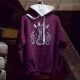 SWEAT CAPUCHE BROS ASTRO BURGUNDY