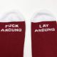 CULT SOCKS BIG LOGO BURGUNDY