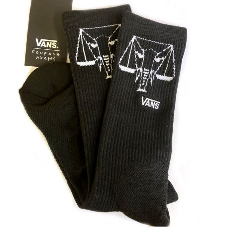 CHAUSSETTES VANS BLACK COURAGE ADAMS