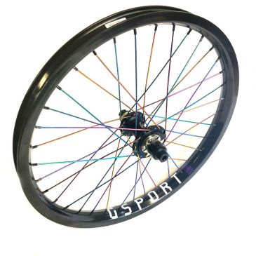 ROUE ARRIERE BMX CUSTOM GSPORT X TALL ORDER RAYONS OIL SLICK