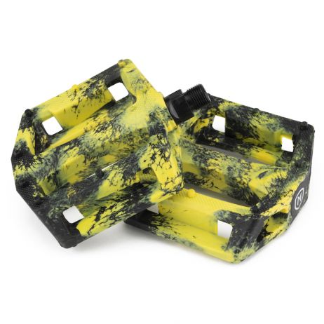PEDALES MISSION BMX IMPULSE PLASTIQUE BLACK/YELLOW