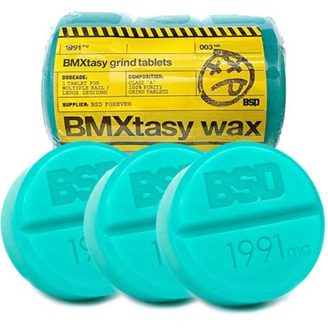 WAX BSD BMXSTASY (PACK OF 3) TEAL