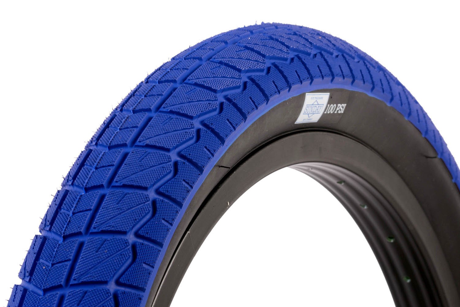 BMX TIRE SUNDAY CURRENT BLUE BLACK Bros Bike Store