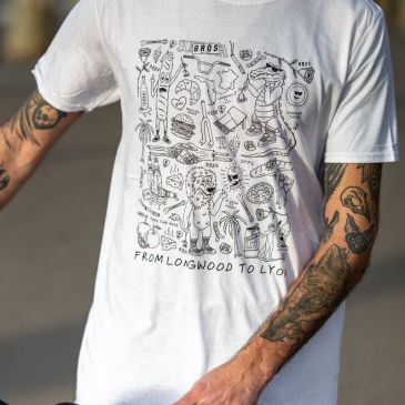 BROS X SUBROSA TEE SHIRT WHITE