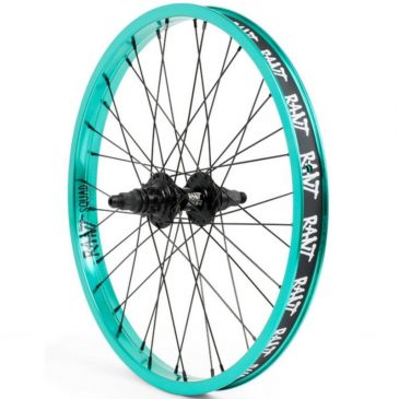 REAR BMX WHEEL RANT PARTY ON V2  CASSETTE REAL TEAL (RHD)