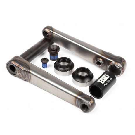 PEDALIER BMX BSD SUBSTANCE XL V2 FLAT RAW 24 MM (AVEC ROULEMENTS)