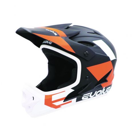 BMX FULL FACE EVOLVE STORM MATTE BLACK ORANGE