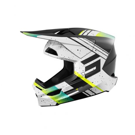 CASQUE  INTEGRAL SHOT FURIOUS MIRAGE BLUE / NEON YELLOW