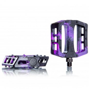 PEDALE BMX DEMOLITION TROOPER BLACK / PURPLE