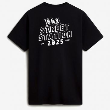 TSHIRT VANS X STREET STATION BLACK