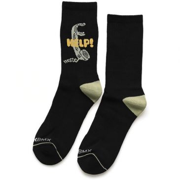 ETNIES X KINK BMX SOCKS HELP BLACK