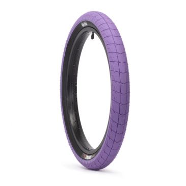 BMX TIRE ECLAT FIREBALL PURPLE BLACK WALL