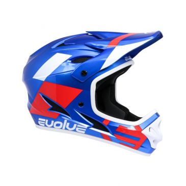 CASQUE BMX INTEGRAL EVOLVE STORM GLOSS BLUE RED WHITE