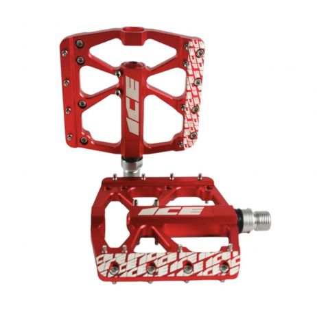 BMX ALLOY PEDALS ICE FAST CNC RED