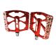 BMX ALLOY PEDALS ICE FAST CNC RED