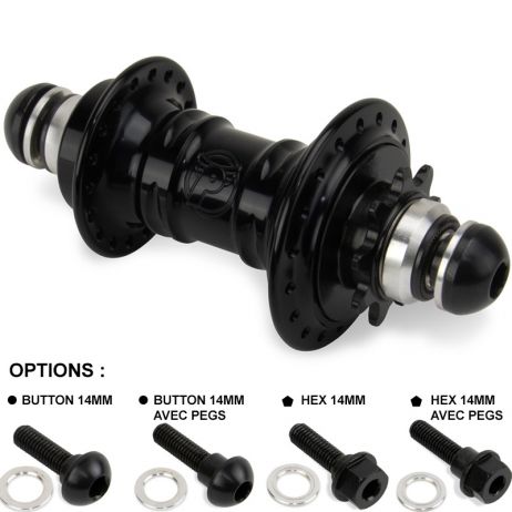 BMX HUB PROFILE MINI SS GLOSS BLACK FEMALE AXLE