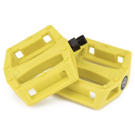 PEDALES MISSION BMX IMPULSE PLASTIQUE YELLOW