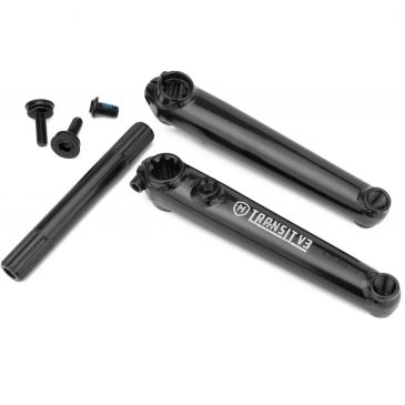 PEDALIER BMX MISSION TRANSIT V3 8 CANNELURES BLACK