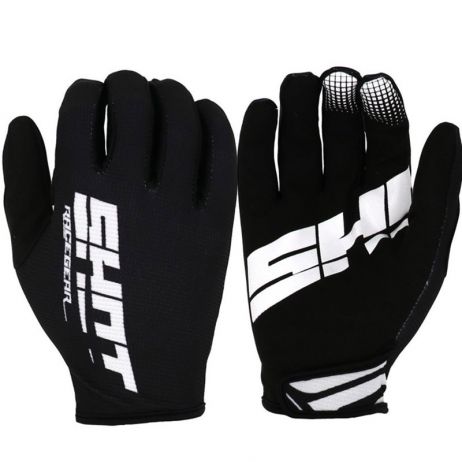 BMX GLOVES SHOT ULTRA LIGHT BLACK WHITE - KIDS SIZES