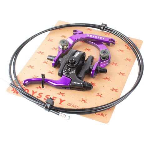 KIT DE FREINS ODYSSEY EVO 2,5 PURPLE  (LEVIER + ETRIER + CABLE)