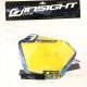 PLAQUE BMX RACE INSIGHT MINI BLEU / JAUNE