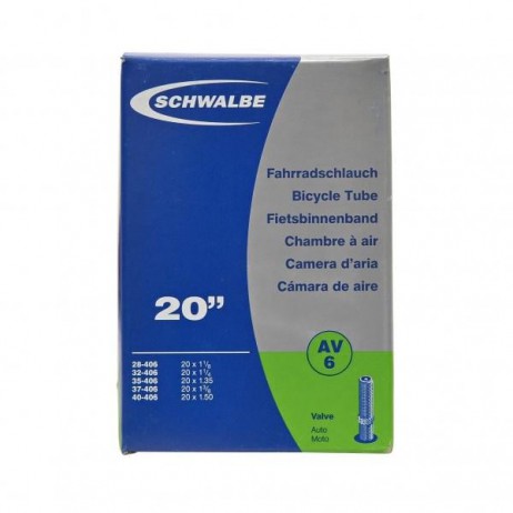 CHAMBRE A AIR SCHWALBE SCHRADER 20 X 1.1/8