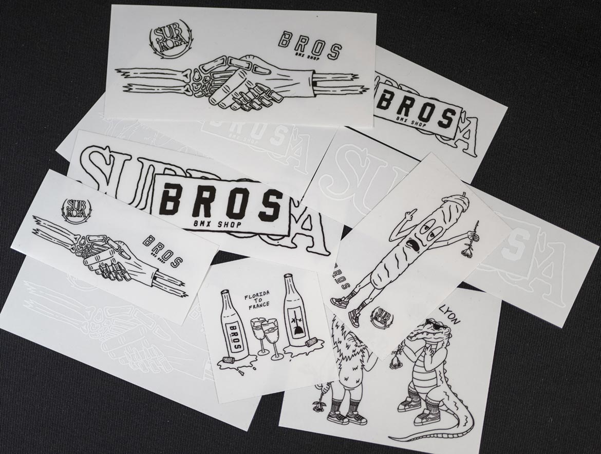 STICKERS PACK 11 STICKERS VINYLE SUBROSA BROS STORE